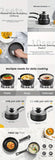 2pcs Nonstick Sauce Pan Set With Lid, 1 QT + 2.0 QT Non-stick Sauce Pot Cooking Pots Set, With Stay-cool Handle, Induction Compatible, PFOA Free, Kitchen Supplies, Cookware