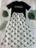 Summer NEW designer Women's Two Piece Dress Luxury brand fashion Casual Women's 2 Piece Sets