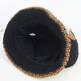 Elegant Floral Crochet Bucket Hat - Soft, Lightweight, Warm, and Breathable Fisherman Cap for Women - Perfect for Autumn and Winter Seasons