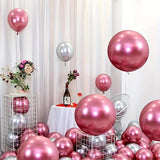 48-Pack Premium Glossy Metallic Balloons for Weddings, Birthdays, New Year, Valentine's Day & Christmas - Versatile Celebration Decor for All Occasions - Emulsion Balloons for Ages 14+