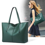 HULIANFU Pursebags  new bag fashionable and simple large-capacity tote bag portable shoulder tote bag PU women's bag