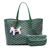HULIANFU Korean dog tooth bag Popular trade women's bag large capacity tote bag shoulder dumpling bag large shopping bag portable mother and child bag