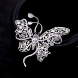 2025 Brooch Fashion Elegance Temperament Zircon Corsage Women's Atmospheric Blazer Accessories Evening Dress Butterfly Pin