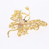 2025 Brooch Fashion Elegance Temperament Zircon Corsage Women's Atmospheric Blazer Accessories Evening Dress Butterfly Pin