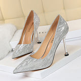 2025 0755-6  style versatile women's shoes bridesmaid shoes wedding shoes high heels shallow mouth pointed head sexy nightclub thin women's shoes