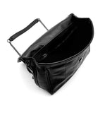 HULIANFU ZR women's bag stray bag mailman bag diamond chain new black rock soft shoulder messenger handbag bag