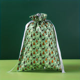 15pcs Christmas Gift Bag Set - Festive & Reusable, Assorted Styles with Drawstring Closure for Holiday Presents