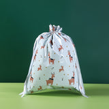 15pcs Christmas Gift Bag Set - Festive & Reusable, Assorted Styles with Drawstring Closure for Holiday Presents