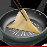 9.5-Inch Premium Non-Stick Cast Iron Skillet with Mirror Satin Finish, Thick Base, and Green Handle - Dishwasher Safe, Compatible with Smooth Surface Non-Induction Stovetops for Cooking Eggs, Steak, Pancakes