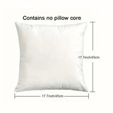 2-Pack Christmas Tree Throw Pillow Covers, Traditional Style Polyester Decorative Cushion Cases with Zipper Closure, Machine Washable, Woven for Home Bedroom, Living Room Sofa, Porch Patio, and Outdoor Car Decor (Insert Not Included)