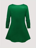 Christmas Elf Themed Women's Casual Polyester Knit Sweater Set with Long Sleeve Top and Pants - Festive Holiday Outfit for All Seasons