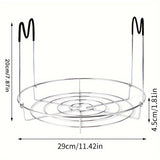 1pc 12-Inch Multipurpose Stainless Steel Canning Rack with Silicone Grip – Perfect for Mason Jars, Kitchen Organizer, Steam Canning & Pressure Canning