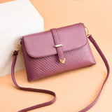 HULIANFU Middle-aged women's bag mother bag fashion  new versatile soft leather middle-aged and elderly small bag women's shoulder messenger bag