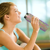 1pc, Studded Vacuum Cup, Stainless Steel Insulated Water Bottles, 700ml/24oz Shiny Sparkling Travel Thermal Cups, For Hot And Cold Beverages, Summer Winter Drinkware, Gifts