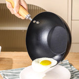 1pc Small Iron Pot, Traditional Chinese Wok, One Person Eating Uncoated Mini Non Stick Wok, Suitable For Gas Stoves And Stoves, Kitchen Utensils, And Kitchen Utensils