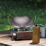 Versatile Non-Stick Stainless Steel Griddle - Perfect for Outdoor BBQs, Camping & Hiking | Easy Clean Cookware