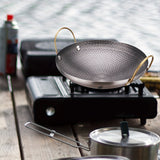 Versatile Non-Stick Stainless Steel Griddle - Perfect for Outdoor BBQs, Camping & Hiking | Easy Clean Cookware