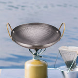 Versatile Non-Stick Stainless Steel Griddle - Perfect for Outdoor BBQs, Camping & Hiking | Easy Clean Cookware