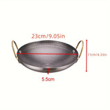 Versatile Non-Stick Stainless Steel Griddle - Perfect for Outdoor BBQs, Camping & Hiking | Easy Clean Cookware
