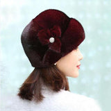 1Pc Cozy Faux Fur Beanie - Women's Warm Winter Hat for Thick Warm Ears, Snow Cap, Windproof, Soft, and Stylish - Perfect for Cold Weather Outdoor Activities