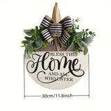 1pc Autumn Welcome Hanging Wooden Decoration for Front Door, Home, Outdoor