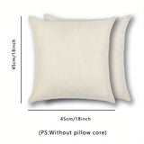 4-Pack Luxurious Christmas Throw Pillow Covers 16x16 - Soft Woven Linen & Polyester Blend, Contemporary Geometric Holiday Designs, Stain-Resistant, Machine Washable, Zipper Closure - Perfect for Bedroom Decor, Cozy Winter Ambiance, and Festive Holiday Che