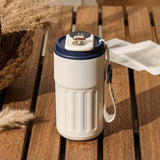 For Smart Temperature Display Stainless Steel Coffee Mug - Double-Walled Insulated Travel Cup for Both Men & Women, Portable with Battery-Powered Feature