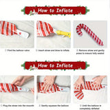 114pcs Christmas Balloon Garland Kit - Aluminum Foil & Latex Balloon Set for Holiday Decoration, Includes Red & Green Balloons with Festive Designs, Perfect for New Year's, Birthday & Party Décor, Suitable for Ages 14+