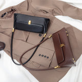 HULIANFU Bag women's niche design retro baguette underarm bag advanced sense popular new trendy single shoulder portable women's bag hand carry