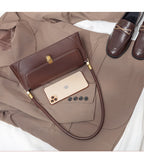 HULIANFU Bag women's niche design retro baguette underarm bag advanced sense popular new trendy single shoulder portable women's bag hand carry