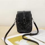 HULIANFU Popularan Station Xiaoxiangfeng Rhombus Chain Bag Women's  New Trendy Fashion Hot Style One Shoulder Crossbody Bag Mobile Phone Bag