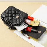 HULIANFU Popularan Station Xiaoxiangfeng Rhombus Chain Bag Women's  New Trendy Fashion Hot Style One Shoulder Crossbody Bag Mobile Phone Bag