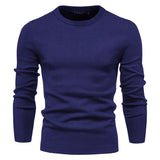 HULIANFU 2025 10-Color autumn and winter New Popular trade thickened sweater men's, crew neck slim-fitting men's sweater men's knitted sweater top