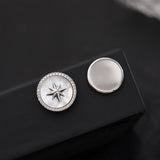 2025 magnet anti-light buckle magnet buckle brooch mother shell star collar simple fixed clothes shirt accessories