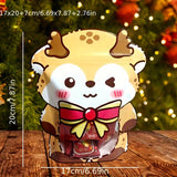 Christmas Treat Bags Set - 25/50pcs Cute Cartoon Self-Sealing Gift Bags for Snacks, Candy & Cookies - Perfect for Holiday Parties & Baking Essentials