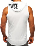 Moisture-Wicking Hooded Tank Top Shirts - Quick Dry, Breathable, Athletic Gym Wear for Men - Ideal for Running, Training, and Bodybuilding