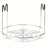 1pc 12-Inch Multipurpose Stainless Steel Canning Rack with Silicone Grip – Perfect for Mason Jars, Kitchen Organizer, Steam Canning & Pressure Canning