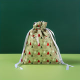 15pcs Christmas Gift Bag Set - Festive & Reusable, Assorted Styles with Drawstring Closure for Holiday Presents