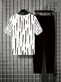 Chic Womens Two-piece Set - Fashionable Button Detail Color Block Top & Matching Solid Pants Outfit - Comfy Short Sleeve for Spring & Summer