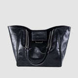 HULIANFU ZR women's bag stray bag mailman bag diamond chain new black rock soft shoulder messenger handbag bag
