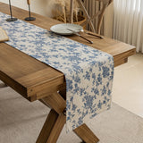 1pc American Retro Orchid Printed Rectangular Table Runner, Single-Layer Pastoral Style Sideboard Shoe Cabinet Dust Cover for Dining Table Decor and Room Decor