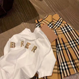 Women dress designer skirt set brand T-shirt two-piece womens fashion LOGO travel vacation t shirt suit casual overskirt 2pcs