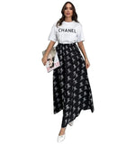 Summer NEW designer Women's Two Piece Dress Luxury brand fashion Casual Women's 2 Piece Sets