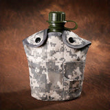 Camping Outdoor Multi-functional Kettle, Three-in-one Thermal Insulation Camouflage Kettle, With Oxford Cloth 304 Stainless Steel Liner, Suitable For Outdoor, Mountaineering, Hiking, Travel