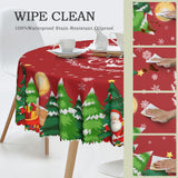 1pc Red Bell Snowflake Polyester Tablecloth - Merry Christmas Table Cover, Atmospheric Holiday Desktop Decoration Fabric, Home Decor, Gift Idea for Festive Season