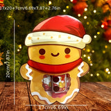 Christmas Treat Bags Set - 25/50pcs Cute Cartoon Self-Sealing Gift Bags for Snacks, Candy & Cookies - Perfect for Holiday Parties & Baking Essentials