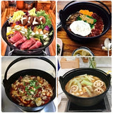 1pc Japanese-Style Handmade Cast Iron Stew Pot - Thick, High Temperature Resistant, No Coating, Old-Fashioned, Perfect for Sukiyaki and Soup Cooking