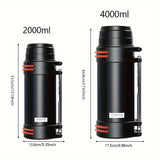 Stainless Steel Large Capacity Insulated Kettle For Outdoor Camping, Suitable For Both Men And Women, Ideal For Car Travel, Portable For Hot Water