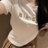 Women dress designer skirt set brand T-shirt two-piece womens fashion LOGO travel vacation t shirt suit casual overskirt 2pcs