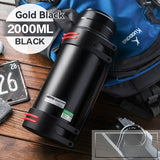Stainless Steel Large Capacity Insulated Kettle For Outdoor Camping, Suitable For Both Men And Women, Ideal For Car Travel, Portable For Hot Water